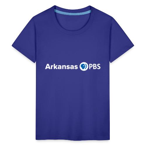 Arkansas PBS Logo WHITE - Kids' Premium T-Shirt