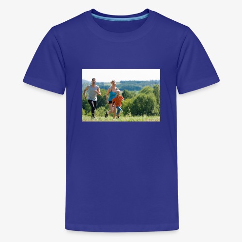 Happy United Family Running In The Meadow - Kids' Premium T-Shirt