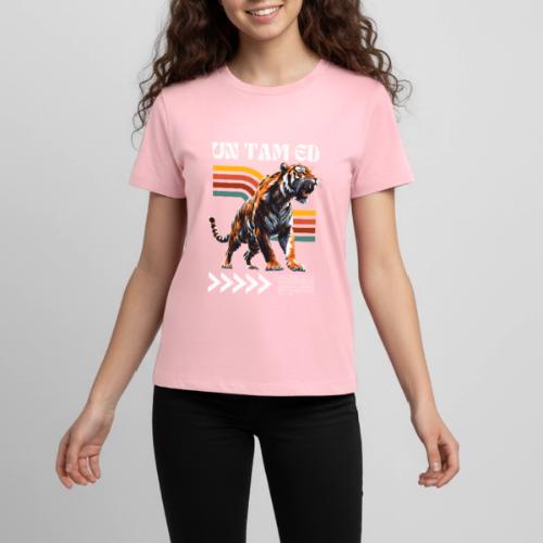 Unleash Your Wild Side: Fierce Tiger Print Design - Kids' Premium T-Shirt