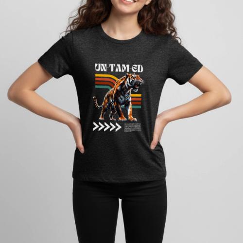 Unleash Your Wild Side: Fierce Tiger Print Design - Kids' Premium T-Shirt