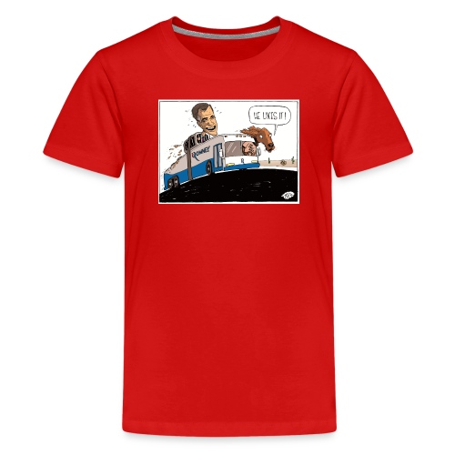 romney rides on the roof - Kids' Premium T-Shirt