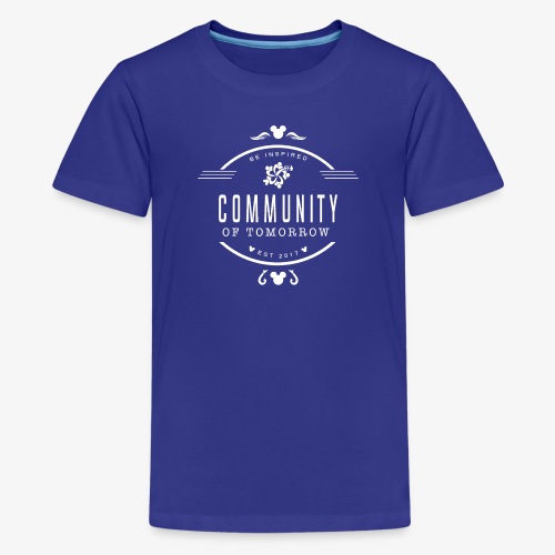 Community Of Tomorrow Be Inspired (White) - Kids' Premium T-Shirt