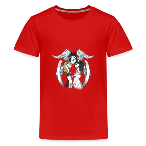 Siberian Husky Angels - Kids' Premium T-Shirt