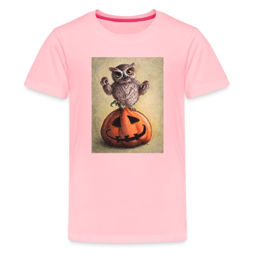 Funny Halloween Owl - Kids' Premium T-Shirt
