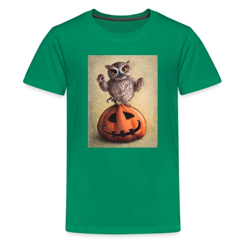 Funny Halloween Owl - Kids' Premium T-Shirt