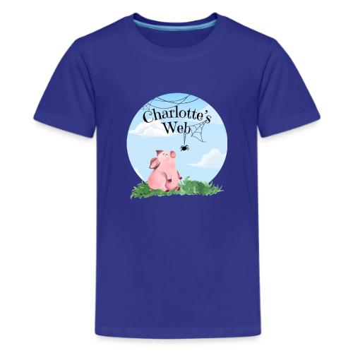 Charlotte's Web (White Text) - Kids' Premium T-Shirt