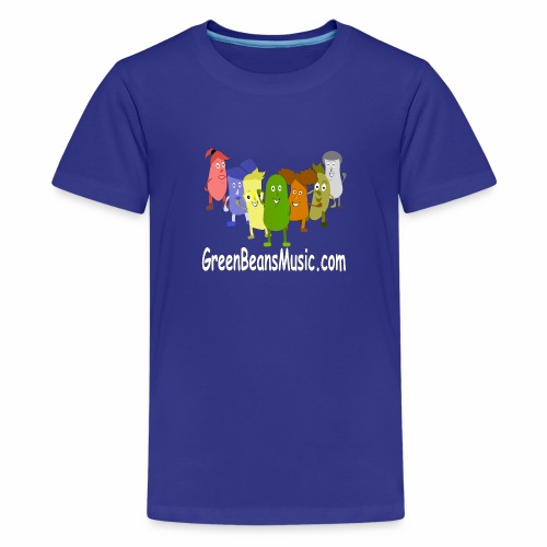 Green Bean's Music Apparel White Logo - Kids' Premium T-Shirt