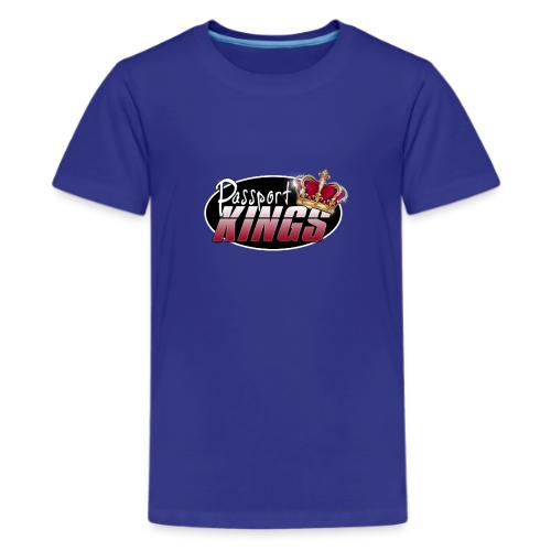 Passport Kings logo for dark shirts - Kids' Premium T-Shirt