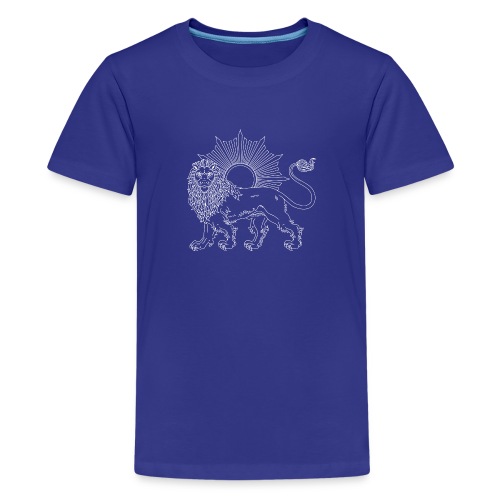 Lion and Sun White - Kids' Premium T-Shirt