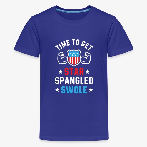 Time To Get Star Spangled Swole - Kids' Premium T-Shirt