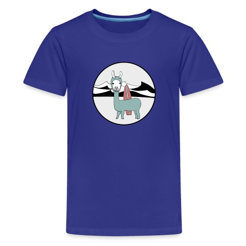 Surfin' llama. - Kids' Premium T-Shirt