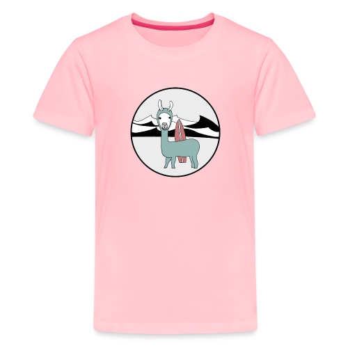 Surfin' llama. - Kids' Premium T-Shirt