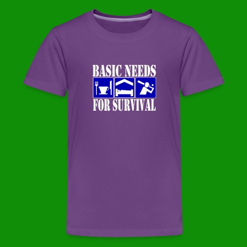 Softball/Baseball Basic Needs - Kids' Premium T-Shirt