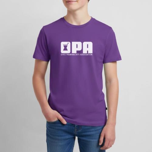 OPA Logo Transparent w textWHITE - Kids' Premium T-Shirt