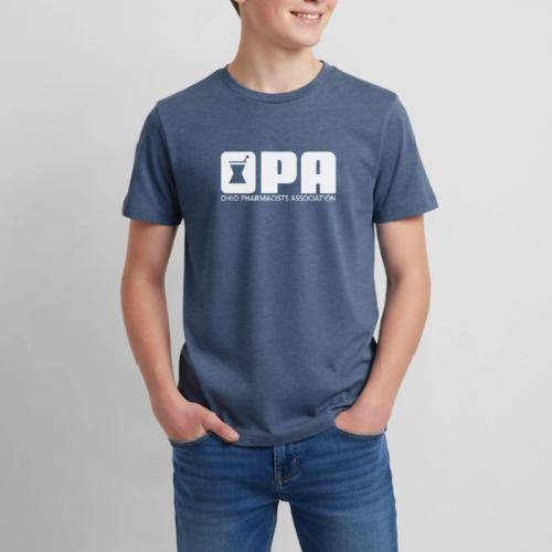 OPA Logo Transparent w textWHITE - Kids' Premium T-Shirt