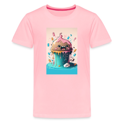 Cake Caricature - January 1st Dessert Psychedelics - Kids' Premium T-Shirt