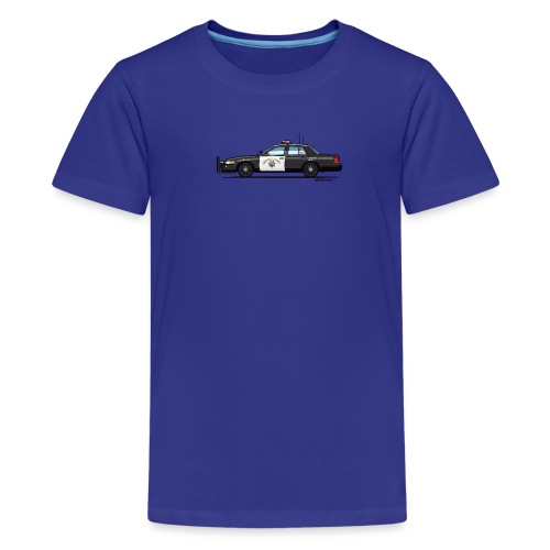 California Highway Patrol CHP Crown Vic (with - Kids' Premium T-Shirt