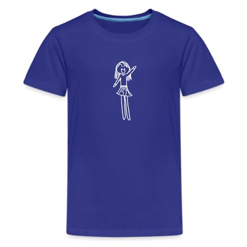 Sophia, White Outline (tshirts) - Kids' Premium T-Shirt