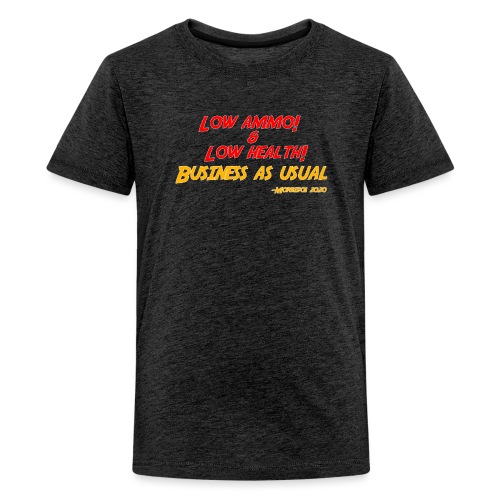 Low ammo & Low health + Logo - Kids' Premium T-Shirt