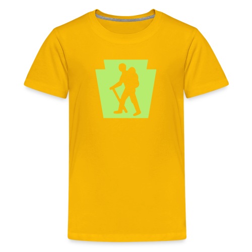 PA Keystone w/Male Hiker - Kids' Premium T-Shirt