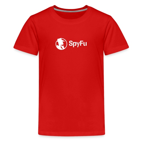 SpyFu Logo Horiz White - Kids' Premium T-Shirt
