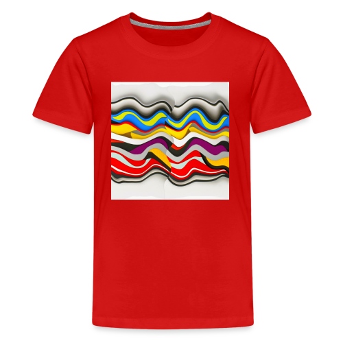 Colored waves - Kids' Premium T-Shirt