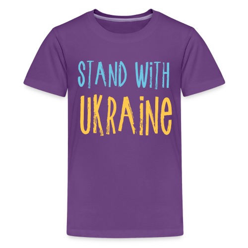 Stand With Ukraine - Kids' Premium T-Shirt