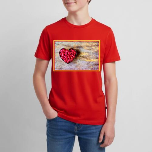 Pomegranates Heart Fruit Cute Photo. Buy Now - Kids' Premium T-Shirt