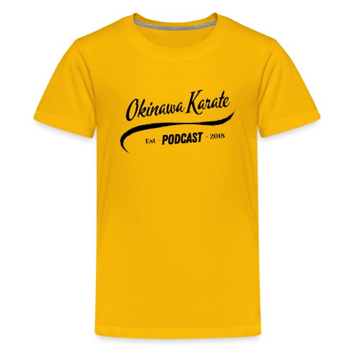 Okinawa Karate Podcast Baseball Design - Kids' Premium T-Shirt