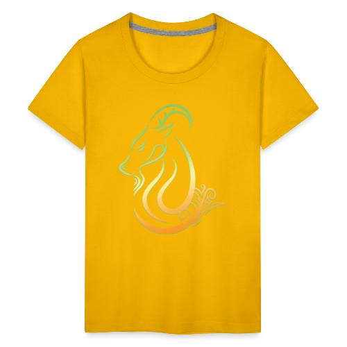 Capricorn Zodiac Sea Goat Astrology Logo - Kids' Premium T-Shirt