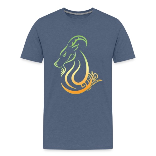 Capricorn Zodiac Sea Goat Astrology Logo - Kids' Premium T-Shirt
