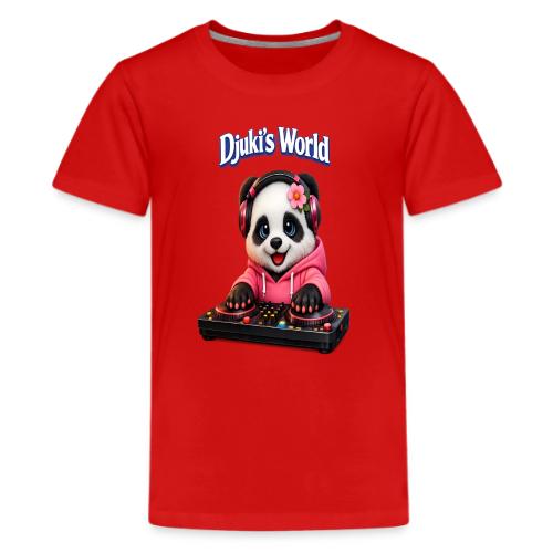 DJ Panda at the Mixing Desk - Kids' Premium T-Shirt