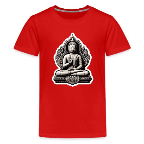 The Buddha Displaying Hand Mudra - Kids' Premium T-Shirt