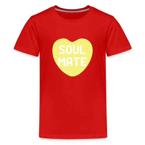 Soul Mate Yellow Candy Heart - Kids' Premium T-Shirt