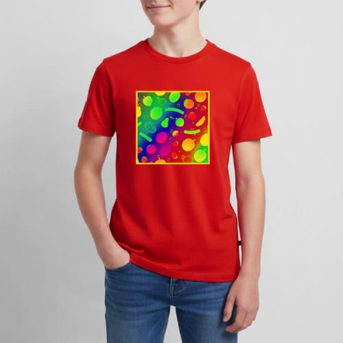 Colorful Vibrant Neon Fruits Pattern Art - Kids' Premium T-Shirt