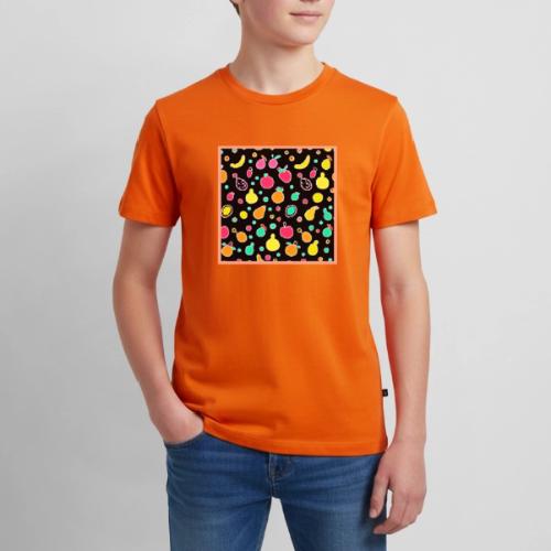 Vivid Neon Fruitful Pattern - Kids' Premium T-Shirt