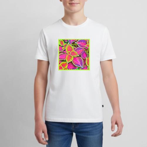 Vivid ChromaLeaf Harmony Pattern - Kids' Premium T-Shirt