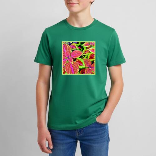 Vibrant RadiantLeaf Dreams Pattern - Kids' Premium T-Shirt