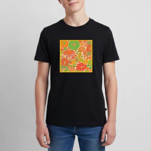 Vibrant Blossom Elegance Pattern - Kids' Premium T-Shirt