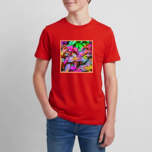 Luminous Leaf Pattern Artistry - Kids' Premium T-Shirt