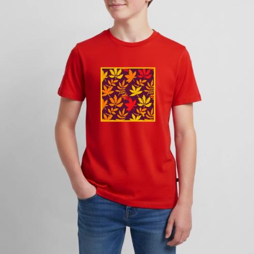 Cute Leaf Patterns Modern Style - Kids' Premium T-Shirt