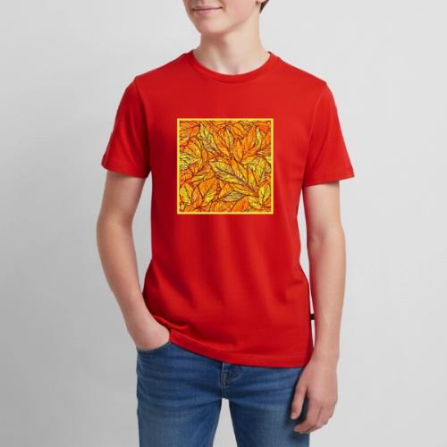 Orange & Yellow Leaves Art - Kids' Premium T-Shirt