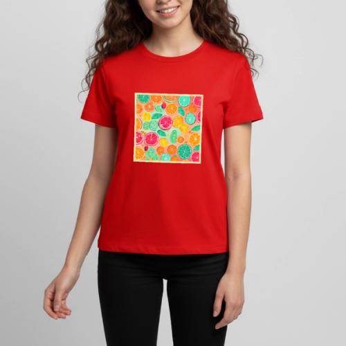 Colorful Citrus Galaxy Artwork - Kids' Premium T-Shirt