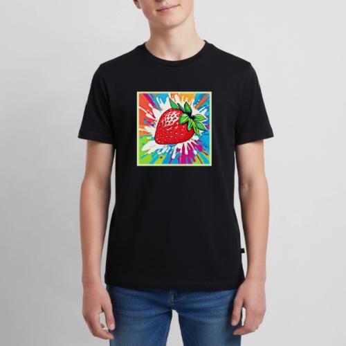 Vibrant Strawberry Artwork - Kids' Premium T-Shirt