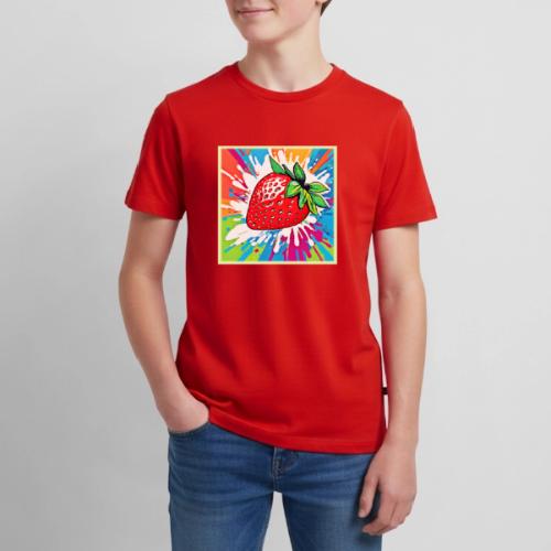 Vibrant Strawberry Artwork - Kids' Premium T-Shirt