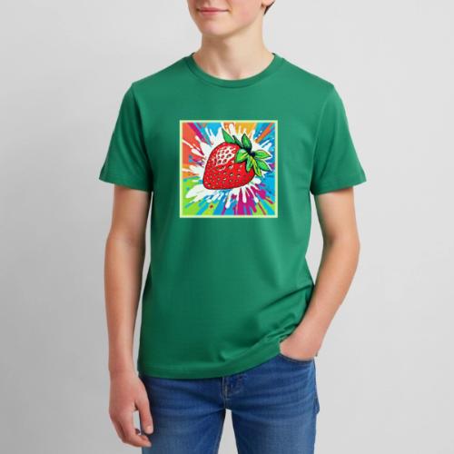 Vibrant Strawberry Artwork - Kids' Premium T-Shirt