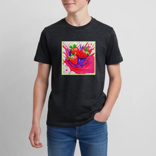 Vibrant Strawberry Splash - Kids' Premium T-Shirt