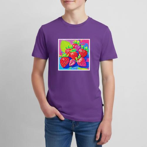 Pop Art Strawberries - Kids' Premium T-Shirt