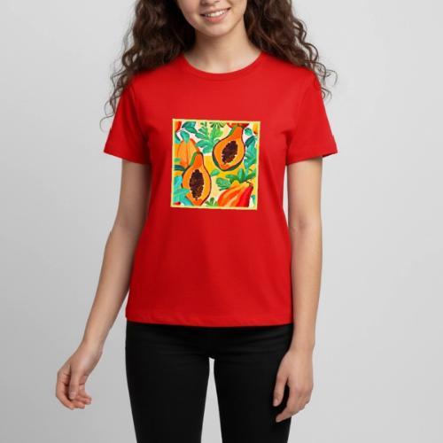 Tropical Papaya Pop Art - Kids' Premium T-Shirt
