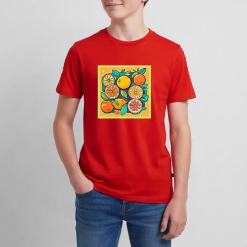 Citrus Fruit Art Design - Kids' Premium T-Shirt